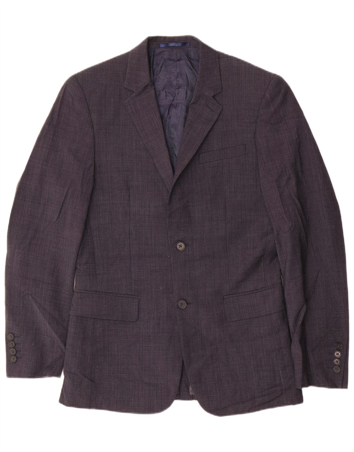 DKNY Jachetă pentru bărbați cu 2 nasturi, UK 36 Mic, bleumarin
