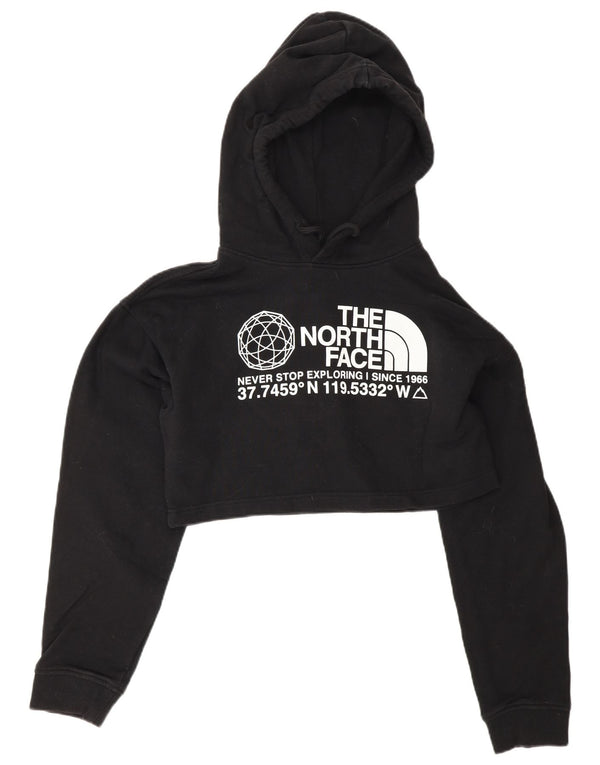 The NORTH FACE Jumper oversized Crop Graphic pentru femei UK 6 XS Negru
