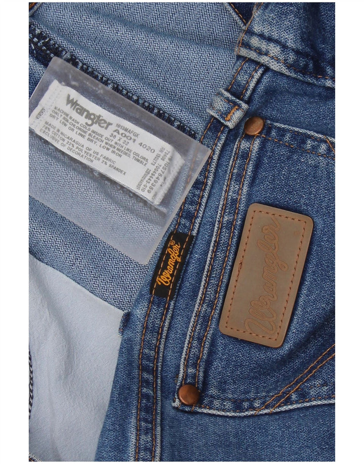 WRANGLER Blugi drepti pentru bărbați W36 L32 Bumbac albastru
