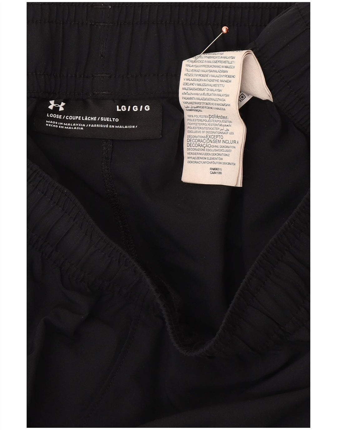 Pantaloni scurți sport grafic pentru bărbați UNDER ARMOUR, mari, negru, poliester