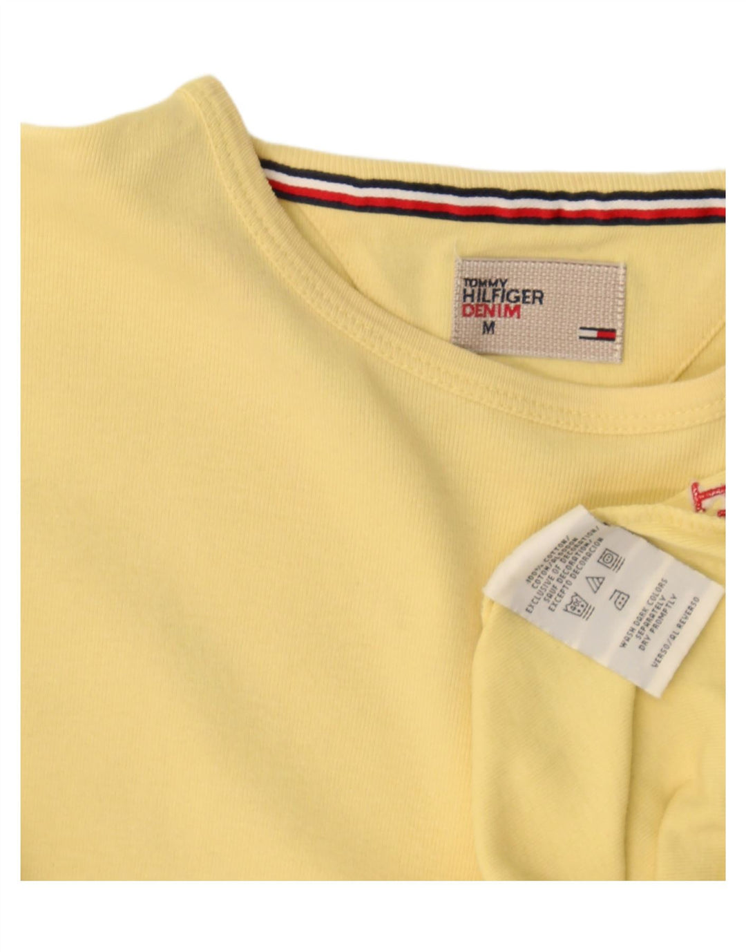 Tricou pentru bărbați Tommy Hilfiger Top din bumbac galben mediu