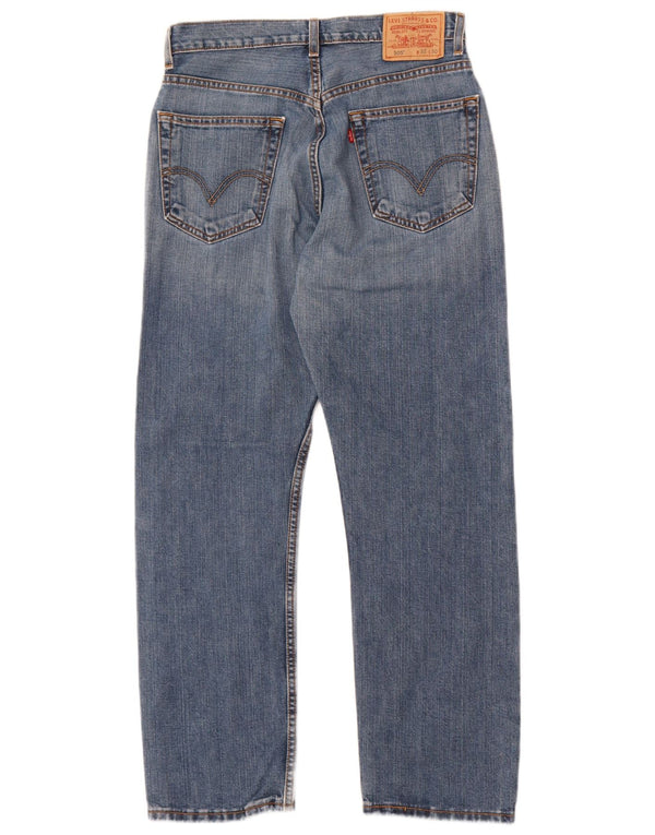 Levi's Mens 505 Regular Fit Straight Jeans W32 L30 Blue Cotton