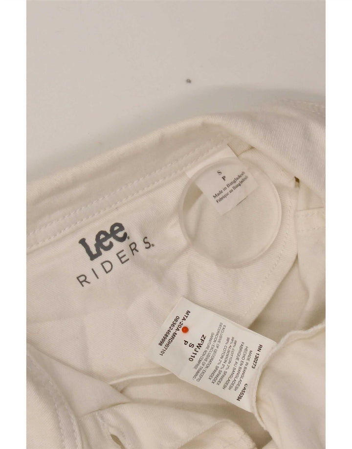 Jachetă de blugi Lee Riders pentru femei UK 10, bumbac alb mic