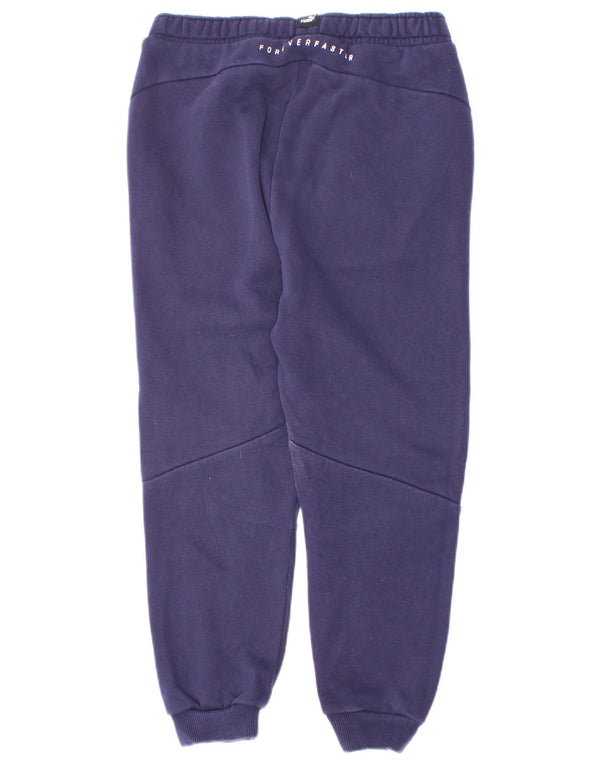 Puma Băieți Pantaloni De Trening Grafic Joggeri 7-8 Ani Bumbac Bleumarin