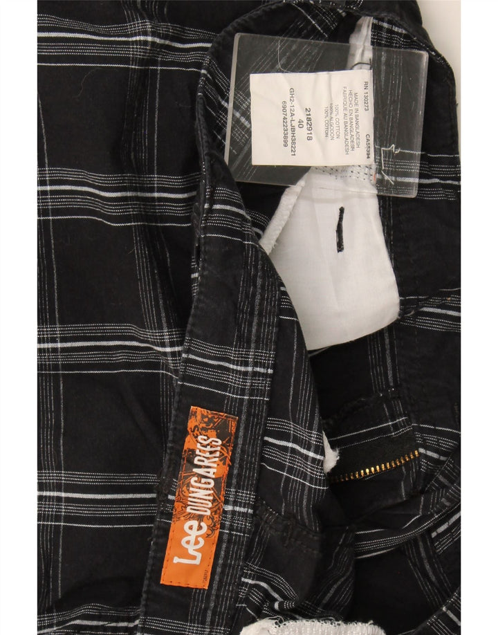 Pantaloni scurți cargo pentru bărbați Lee W40 XL, bumbac negru cu carouri