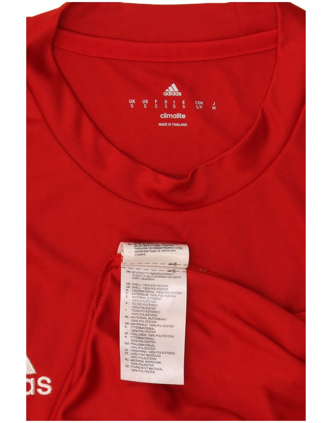 Tricou Adidas Climalite pentru bărbați Top mic poliester roșu
