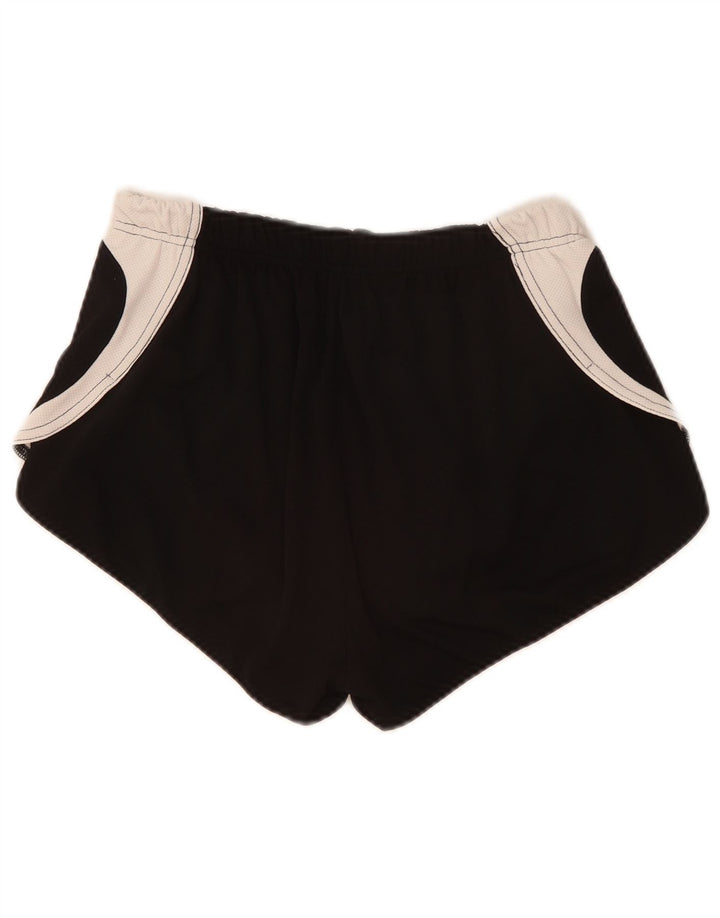 Pantaloni scurti sport grafic Asics pentru femei UK 12 Medium Black Colorblock Poliester
