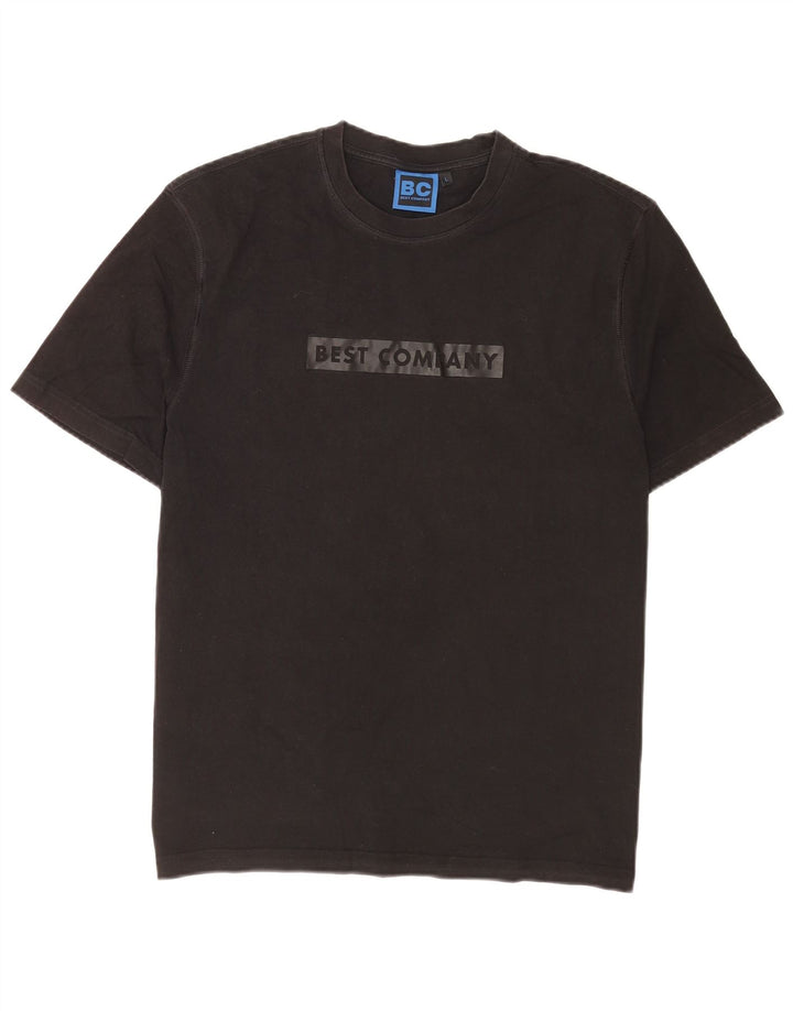 Tricou grafic pentru bărbați Best Company Top mare negru