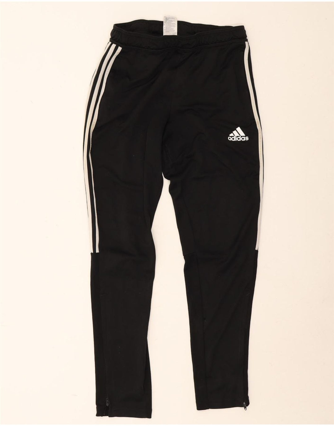 Pantaloni de trening Adidas pentru bărbați, poliester mediu negru