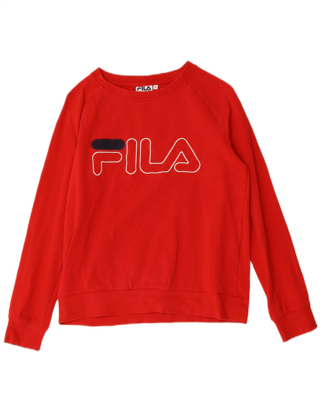 Pulover pentru damă Fila Graphic Pulover UK 10 Bumbac roșu mic