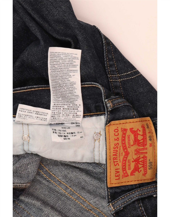 Blugi drepti pentru bărbați Levi's 559 W40 L30 bumbac bleumarin
