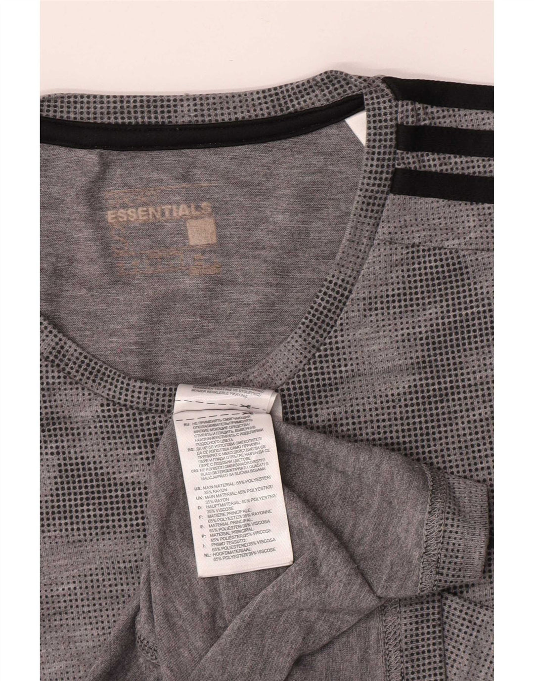 Tricou Adidas Climalite pentru bărbați Top mic, gri, camuflaj, poliester