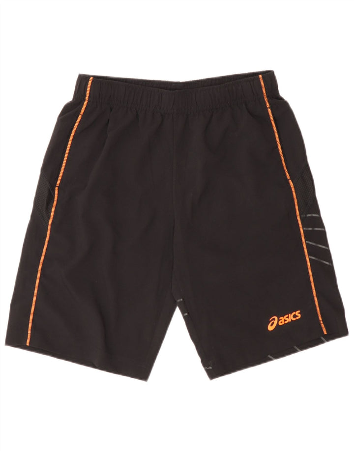 Pantaloni scurti sport Asics pentru baieti 13-14 ani poliester negru