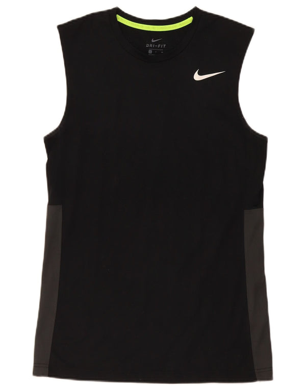 Vesta Nike Dri Fit pentru bărbați, mic, negru, colorblock