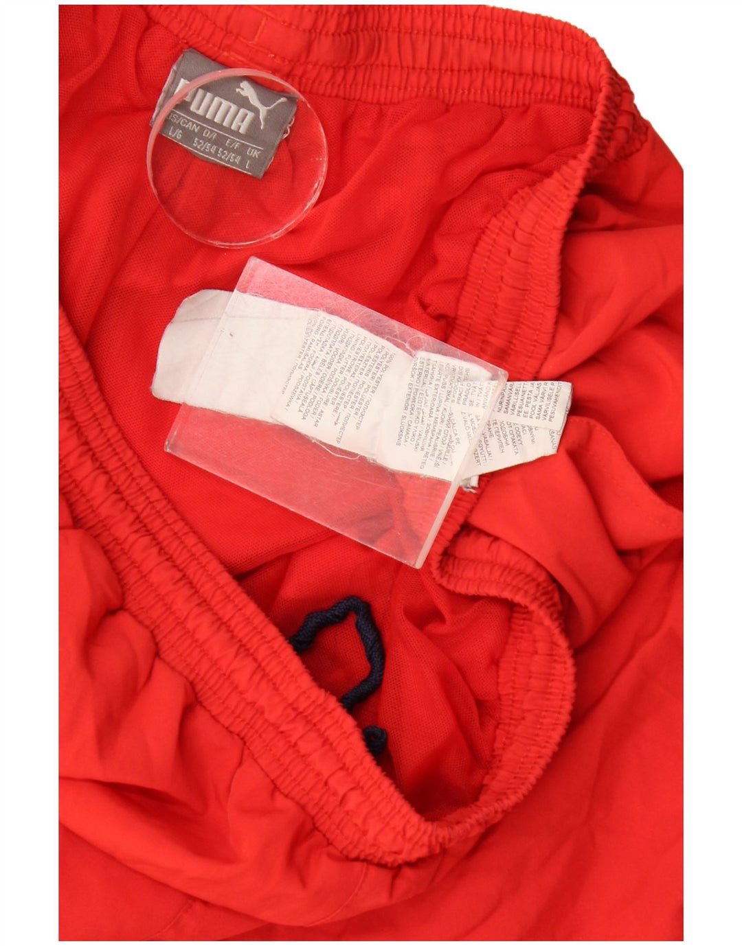 Pantaloni scurți sport grafic Puma pentru bărbați, poliester roșu mare