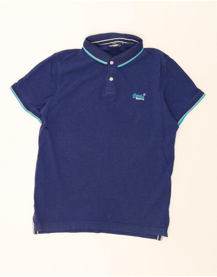 Tricou polo pentru bărbați Superdry XL, bumbac albastru