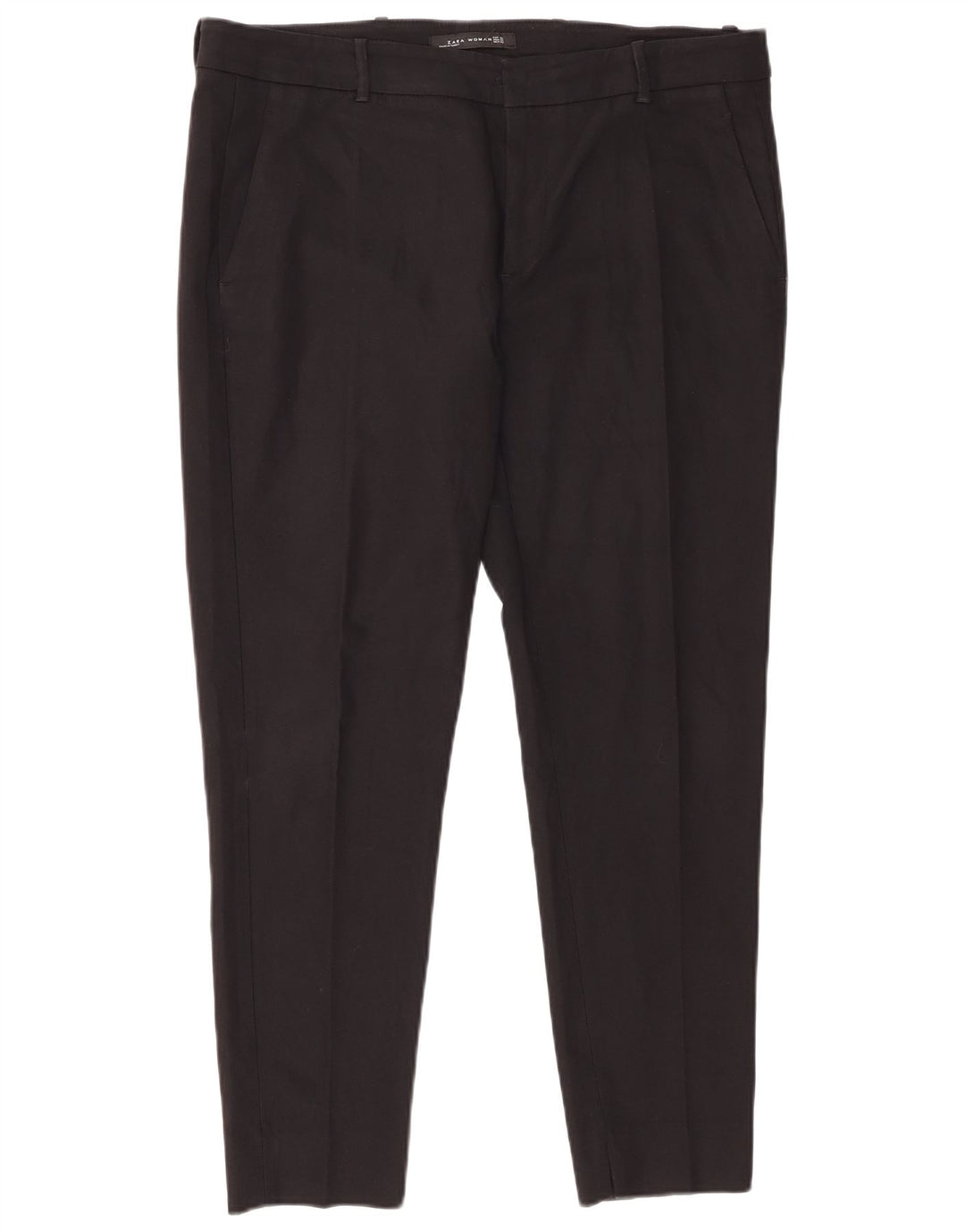 Pantaloni chino slim pentru femei Zara XL W32 L28 Poliester negru