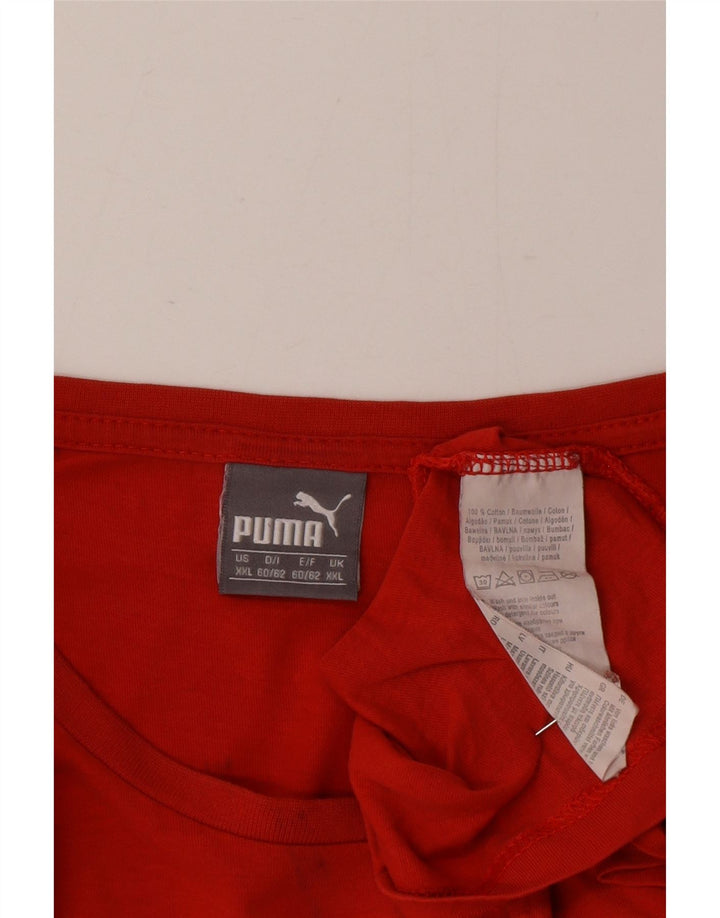 Tricou grafic Puma pentru bărbați Top XL Bumbac roșu