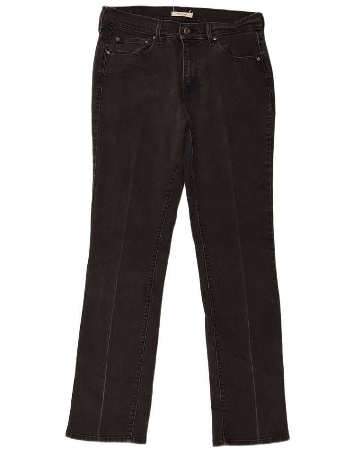 Blugi drepti pentru femei Levi's 505 W30 L32 bumbac negru