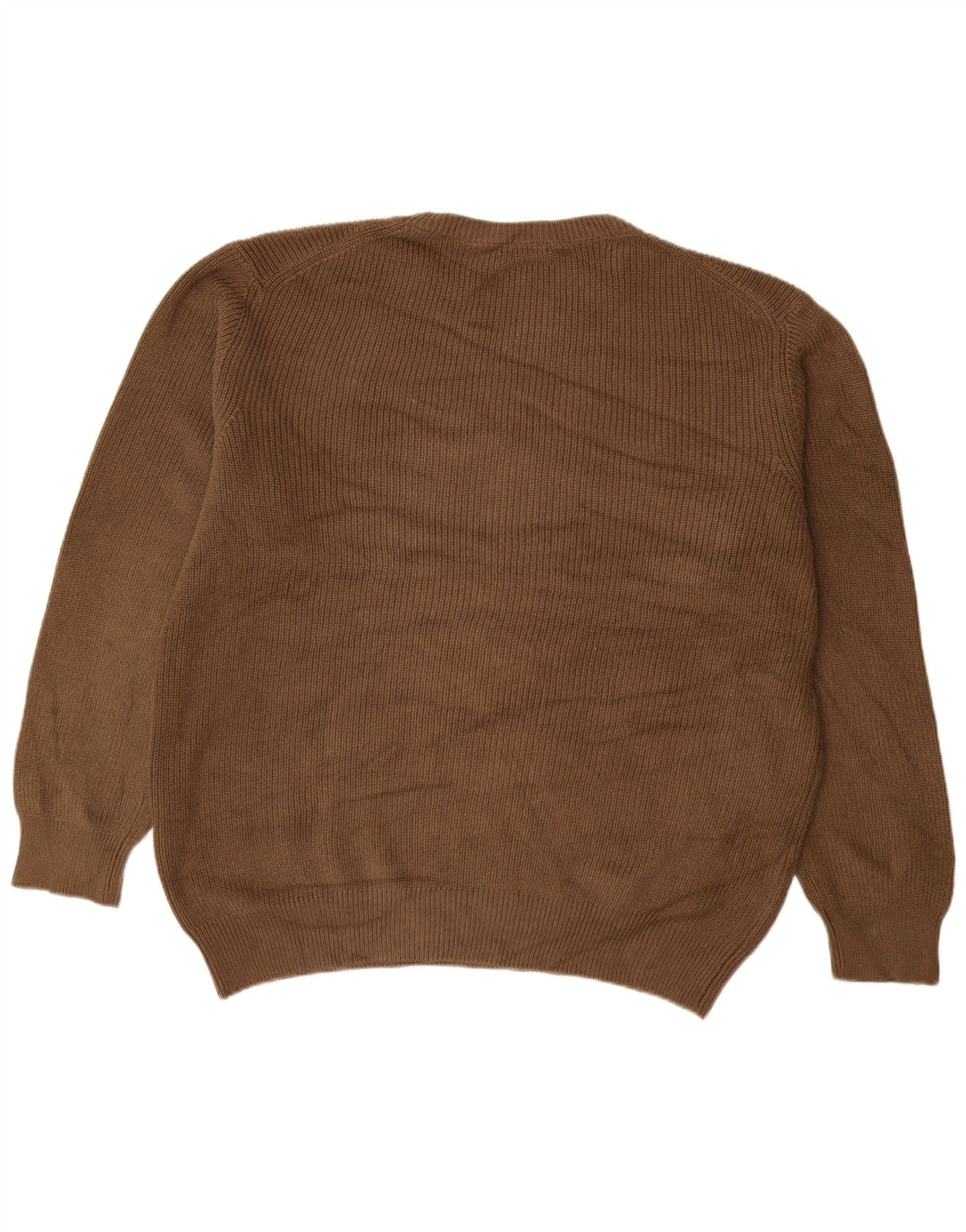 Pulover pentru bărbați Carrera cu gât roșu, bumbac maro 2XL