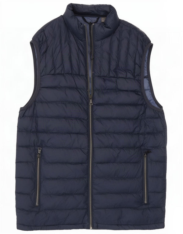 Gilet căptușit pentru bărbați Marks & Spencer UK 36 Poliamidă mică, albastru bleumarin