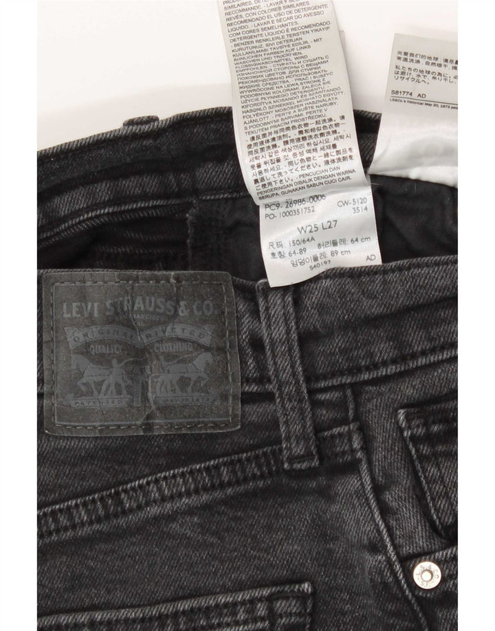 Blugi conici pentru femei Levi's W25 L27 bumbac gri