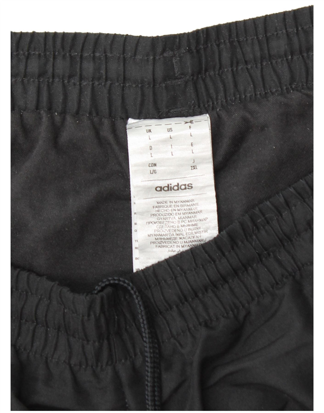 Pantaloni de trening pentru bărbați ADIDAS Joggeri mari, negru, poliester
