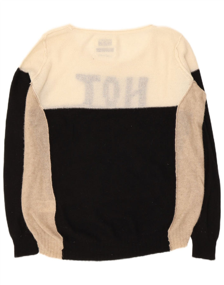 All Saints Pulover supradimensionat cu gât de barcă pentru femei UK 8 Small Black