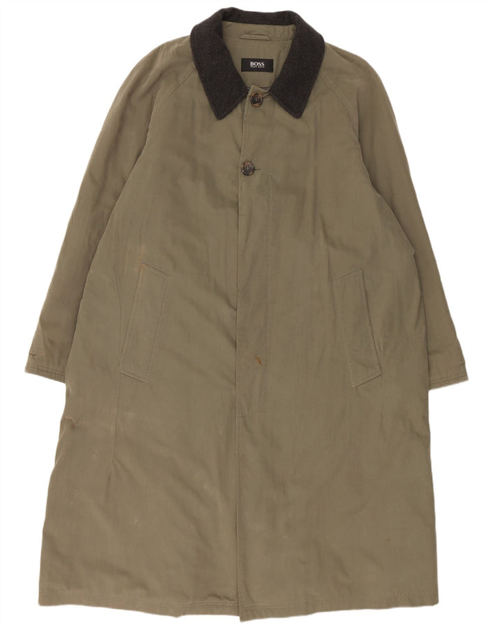 Palton pentru femei Hugo Boss EU 54 2XL bumbac kaki
