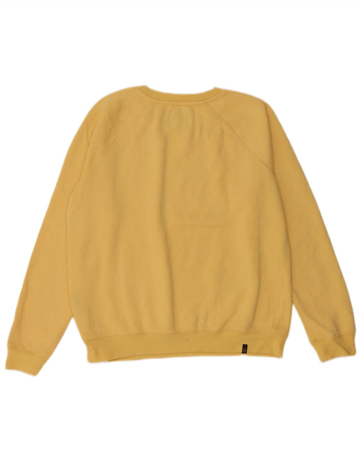 Pulover supradimensionat cu grafic pentru femei Volcom US 4/6 Small Yellow
