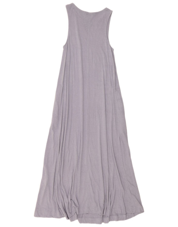 Rochie Maxi fără mâneci pentru femei Zara UK 8 Small Blue Bumbac
