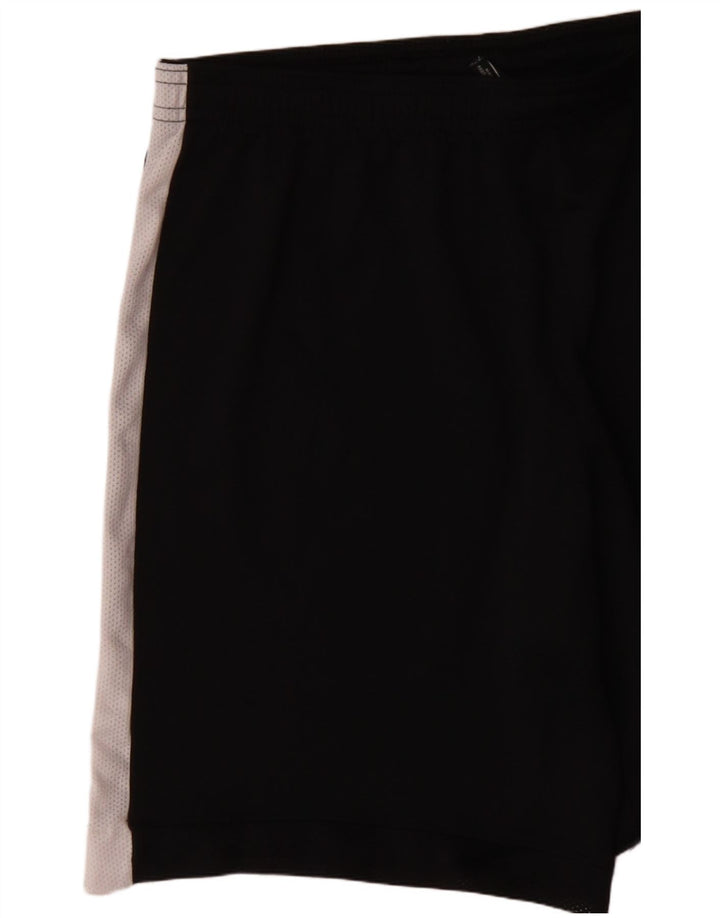 Pantaloni scurți sport Nike Dri Fit pentru femei UK 14 Medium Black Colorblock Poliester