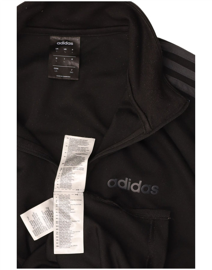 ADIDAS pentru bărbați Climalite Zip Neck Pullover Trening Top Large Black