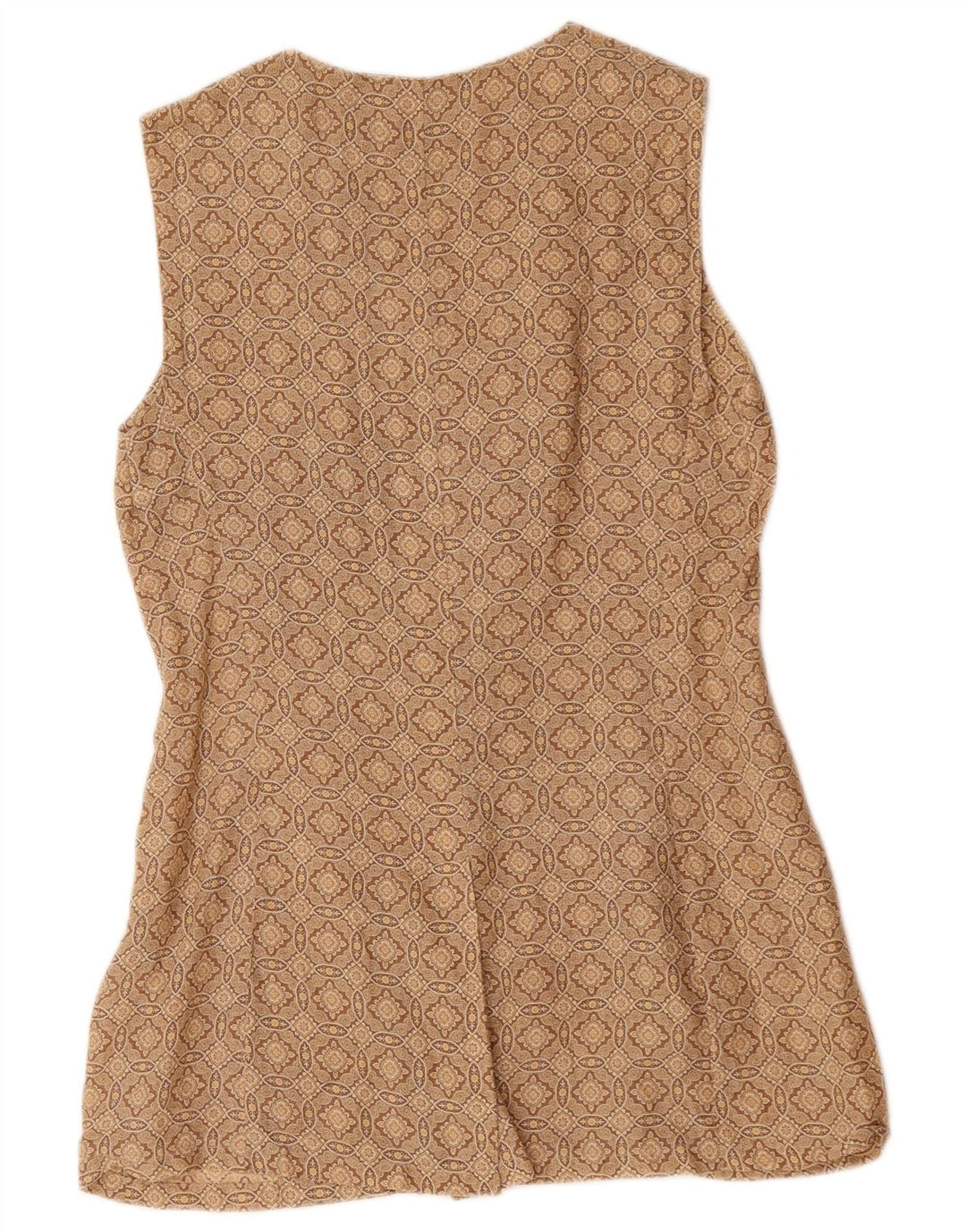 Jachetă blazer fără mâneci pentru femei Sportmax UK 12 maro mediu geometric