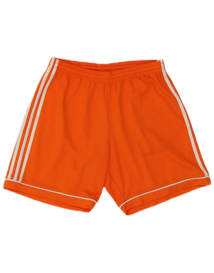 Pantaloni scurți sport pentru bărbați Adidas Climalite, poliester portocaliu mediu
