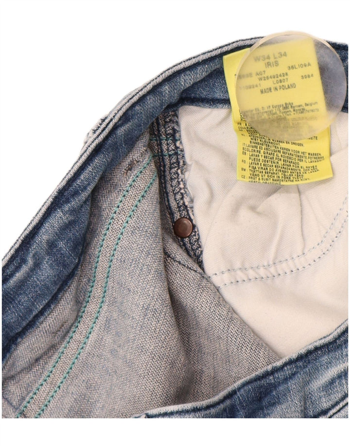 Blugi WRANGLER pentru femei Iris Bootcut W34 L34 Bumbac albastru