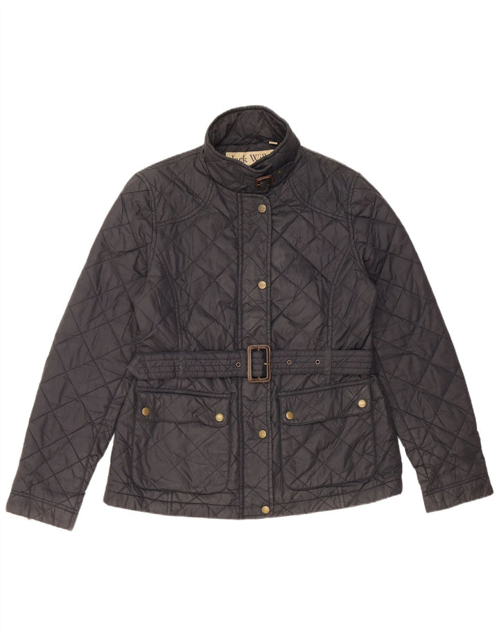 Jachetă matlasată Jack Wills pentru femei UK 14, mare, negru, nailon
