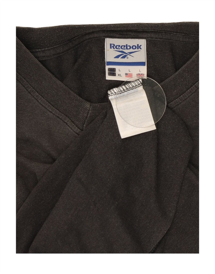 Tricou Reebok pentru bărbați, mare, gri din bumbac