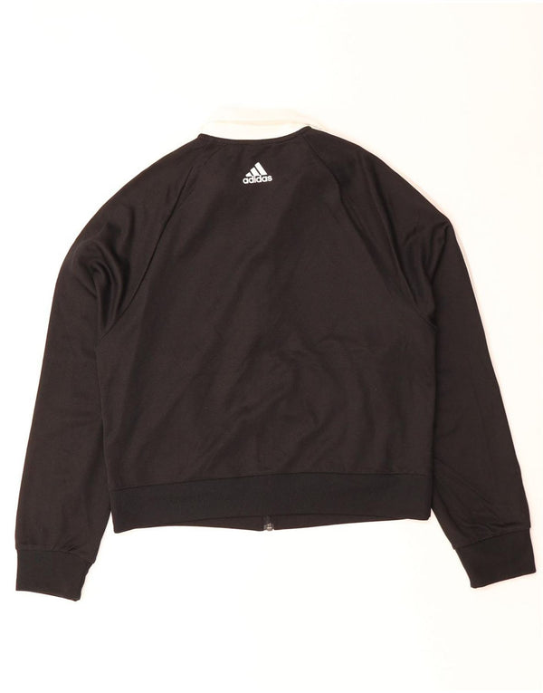 Jachetă de trening pentru femei ADIDAS UK 14 Poliester mediu negru