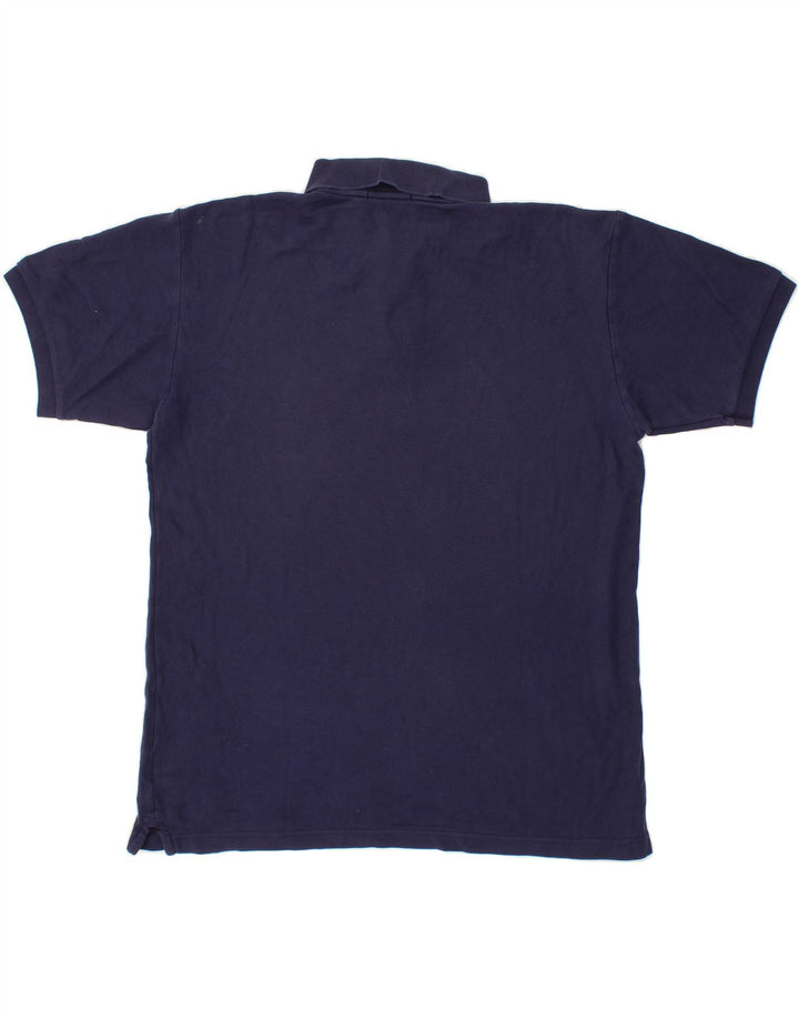 FILA Mens Polo Shirt IT 52 Large Navy Blue Cotton Vintage Fila and Second-Hand Fila from Messina Hembry 