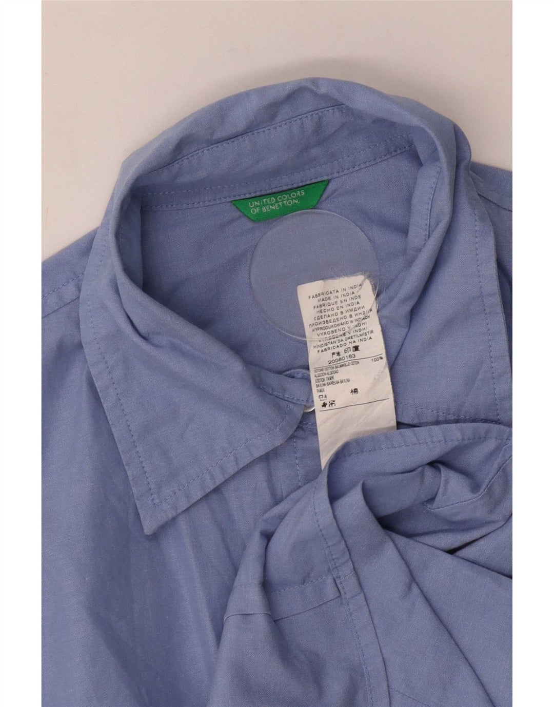 Cămașă Benetton pentru femei UK 10 Small Blue Bumbac