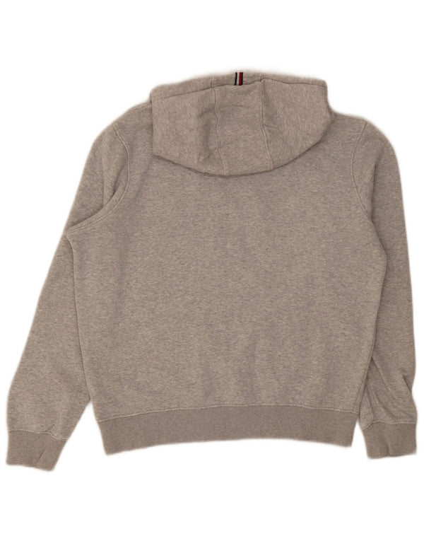 Pulover cu capota cu grafic Tommy Hilfiger pentru baieti 13-14 ani, bumbac gri