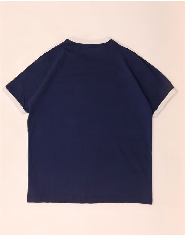 Tricou pentru bărbați Adidas Top XL bleumarin, bumbac color bloc