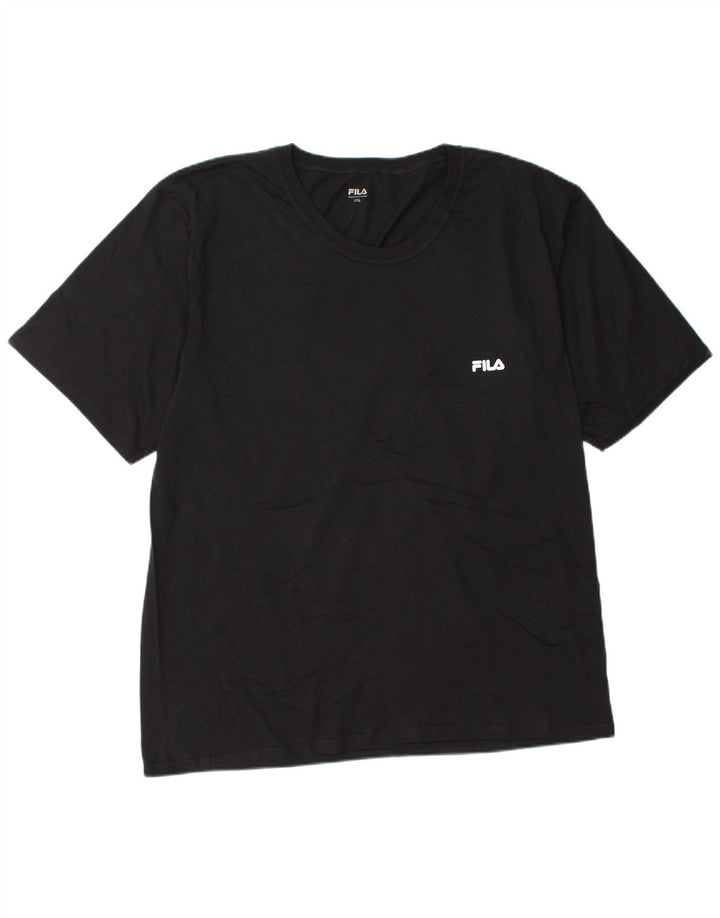 Tricou Bărbați Fila Top 2XL Negru