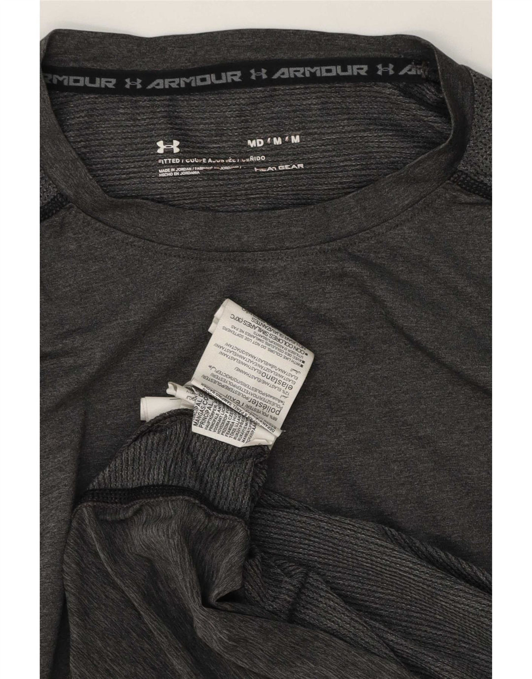 Tricou Under Armour pentru bărbați Heat Gear Top Medium Gri Poliester