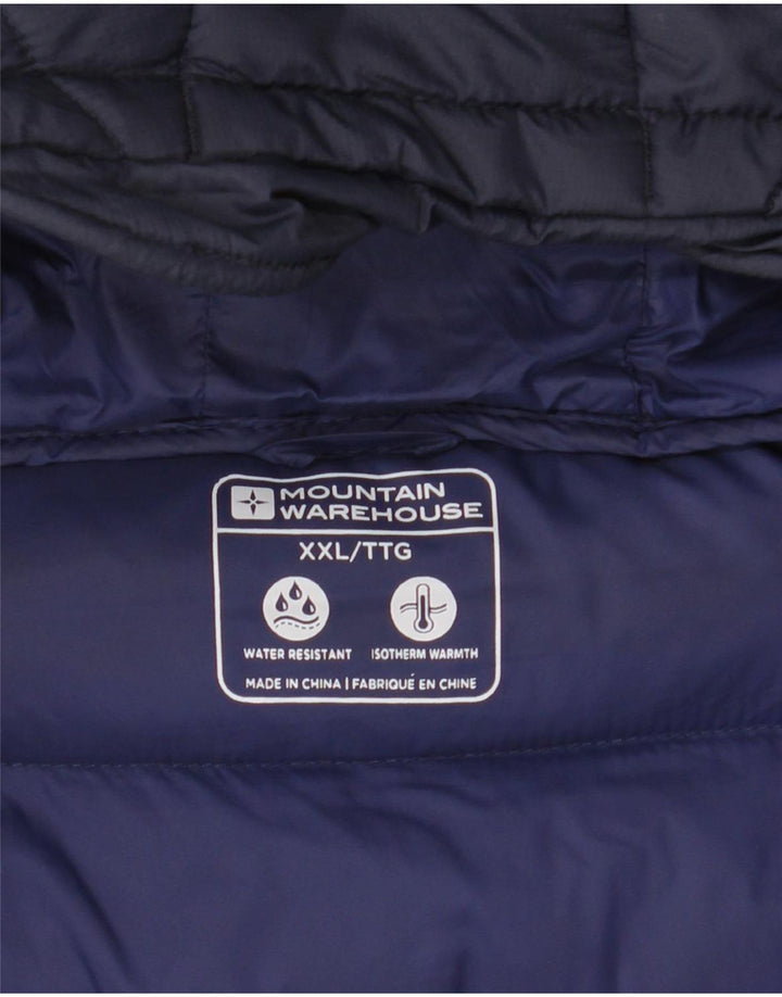 Jachetă căptușită cu glugă pentru bărbați Mountain Warehouse UK 44 2XL Poliamidă bleumarin