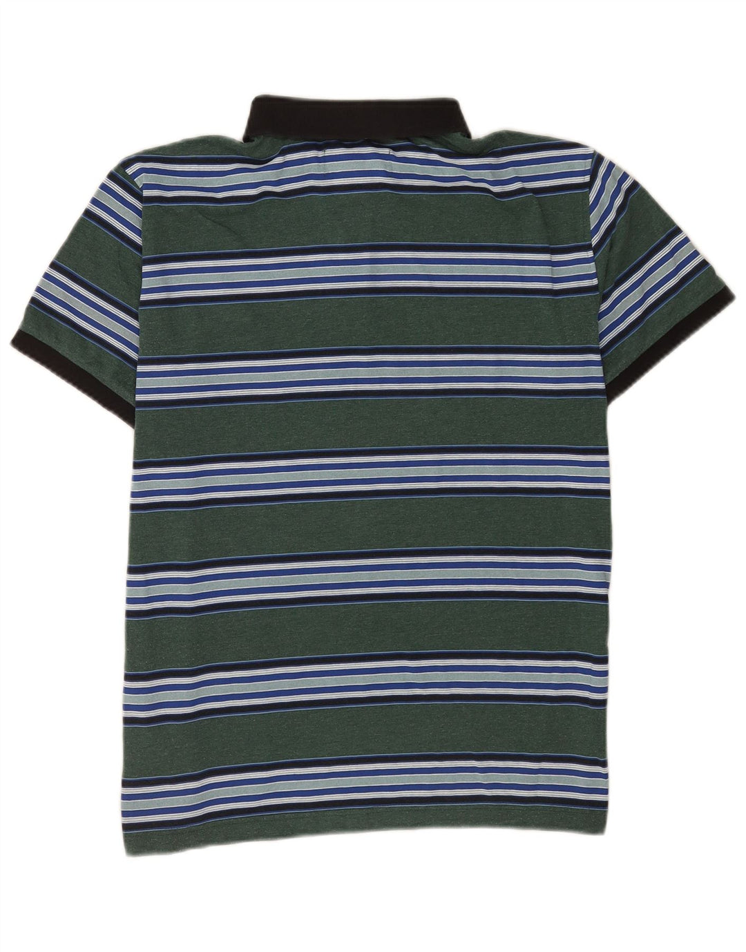 Tricou polo cu mânecă scurtă pentru bărbați Penguin, cu mânecă scurtă, cu dungi verzi medii