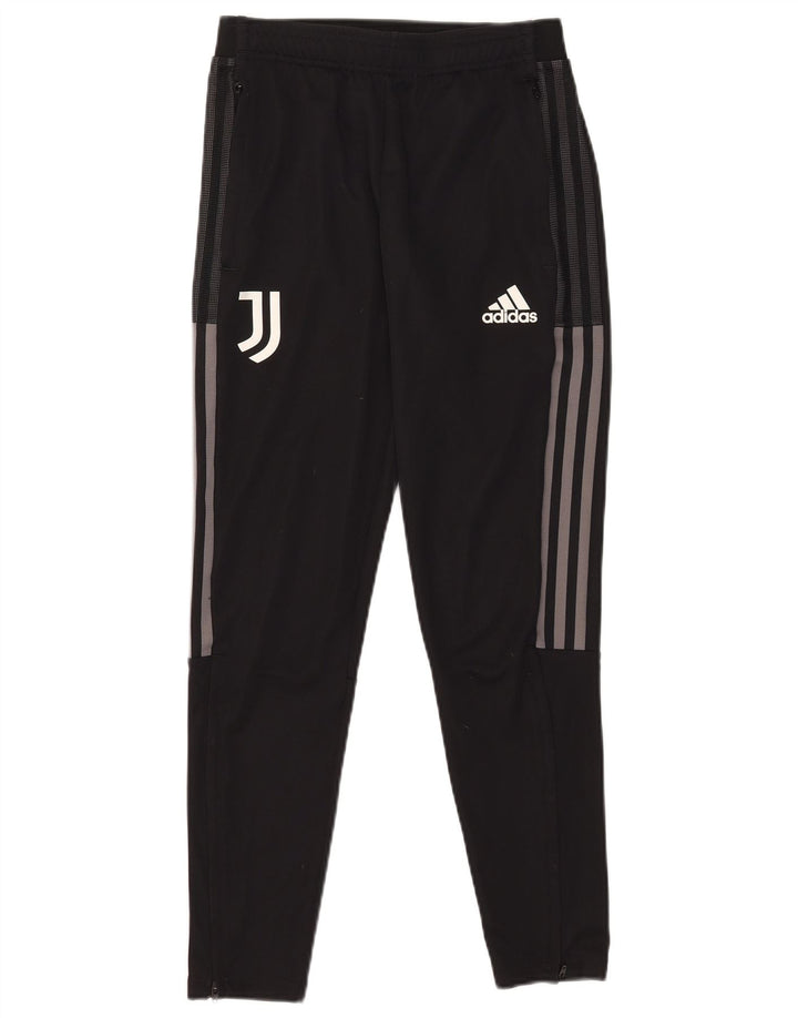 Pantaloni de trening Adidas Juventus pentru bărbați, poliester negru mic