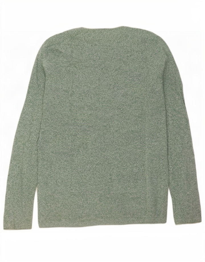 Pulover pentru bărbați Zara, cu gât de barcă, mare, verde, pete