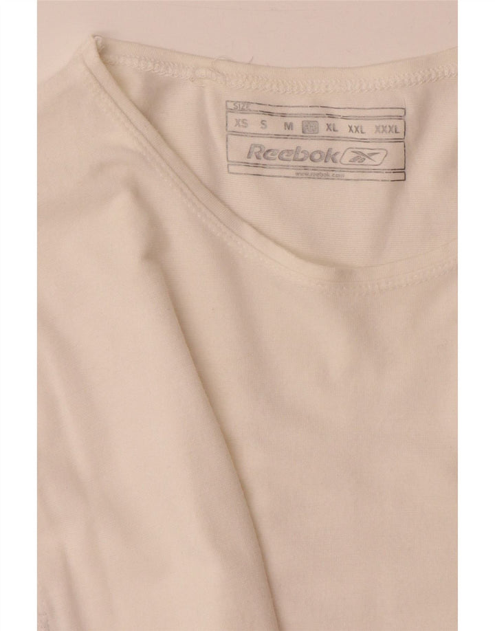 Tricou grafic pentru bărbați Reebok Top Large White Viscose